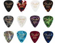 Fender 351 Shape Celluloid Medley Extra Heavy 12 Pack Fender 351 Shape Celluloid Medley Extra Heavy 12 Pack